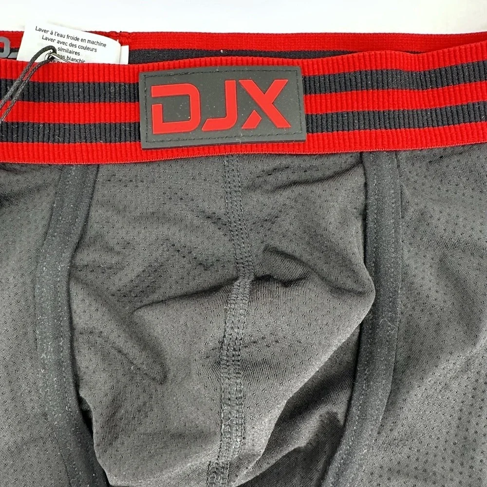 DJX Amplify X Circuit Trunk Black Red Mesh Underwear DJX003TR-RED-XL NWT Mens XL